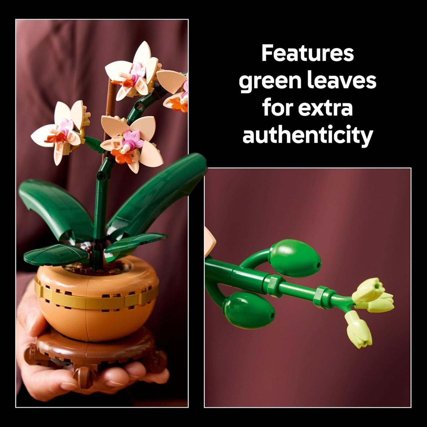 LEGO Botanicals Mini Orchid Building Set - Artificial