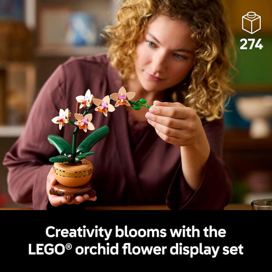 LEGO Botanicals Mini Orchid Building Set - Artificial